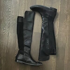 Calvin Klein Priya Black Knee-High Boots Women’s Size 8